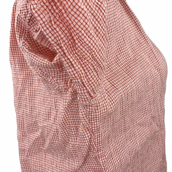 C&C California Raspberry Gingham Print Button Down Shirt - Picture 6 of 14